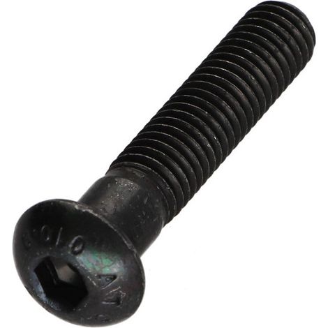 Vis métaux BHC (Tête Bombée Hexagonal creux) M8X40 Filetée sur 32 Classe 10.9 Clé de 5 HC5 Acier brut-1 pièce