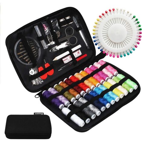 Kit Couture Complet avec Boîte, 130 pcs Premium Couture Accessoires, Set de Couture pour Voyage Famille Maison - Applicable au Travail et à l'Urgence (1/5)
