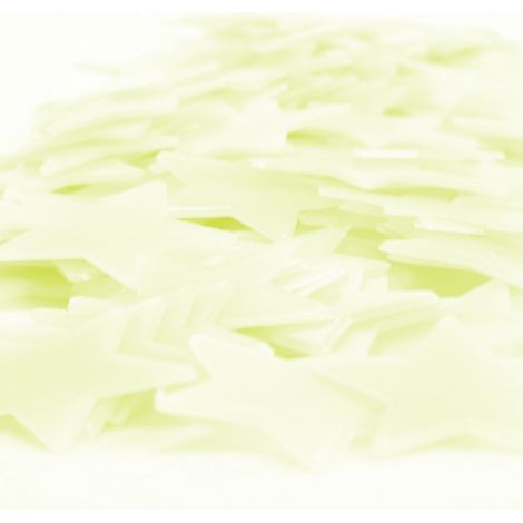 100 preciosas pegatinas fluorescentes de estrellas para decorar las paredes de las habitaciones infantiles. (1/5)