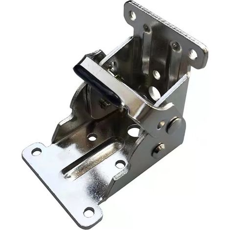 (Zinc blanc - 6,35 cm) Charnière de mécanisme de table pliante, support pliable pour rallonge de table et de chaise, supports de pieds de table, charnière pliable (1/5)