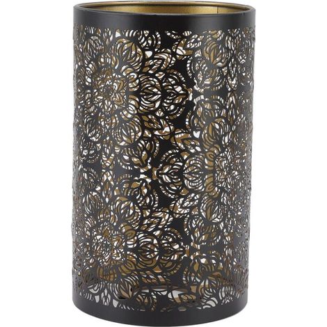 Abat-Jour, E27 E26 Moderne en Fer Forgé Abat-Jour Forme Cylindrique Table Bougie Lustre Couvercle de Lampe pour Maison Hôtel Chambre (1/4)