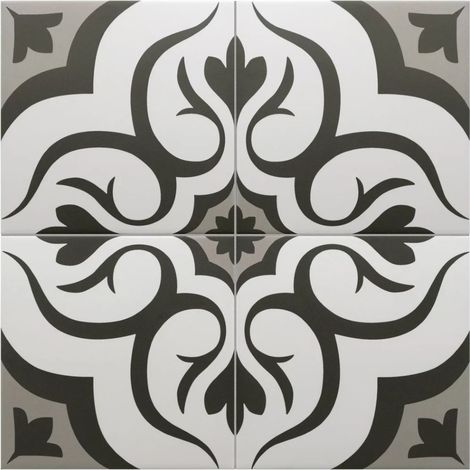 Carrelage Imitation Carreaux De Ciment 20x20 cm RIVOLI Loiba
