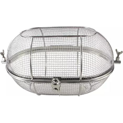 cesto ovale girarrosto per barbecue kamado bono "grande limited" 38x27x16 cm