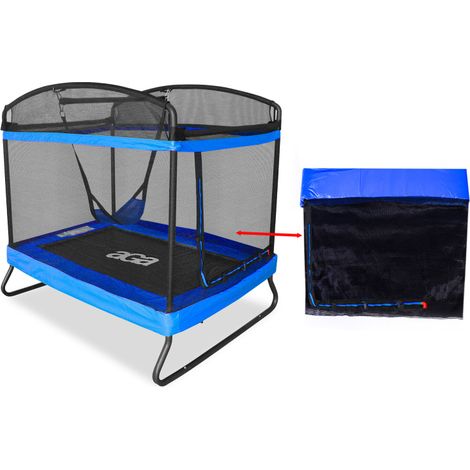 Aga Rete di protezione per trampolino rettangolare 122x183 cm Blu