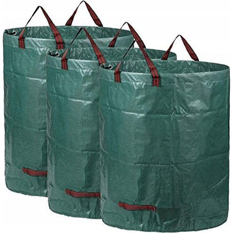 Sac de jardin Big Sac Ensemble Sac Sac Sac Jardin Sac à ordures 300L 3PC (1/4)