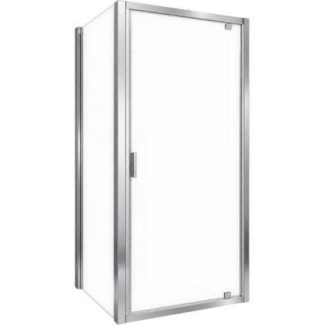 Paroi de douche NOVELLINI Lunes 2.0 G porte pivotante 96x195 et paroi fixe 96x195 (1/4)