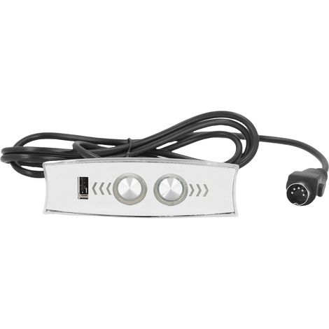 Contrôleur de fauteuil inclinable électrique, chargement USB, rétro-éclairage LED, 5 broches, interrupteur de commande manuel pour canapé, fauteuil élévateur, argent (1/5)