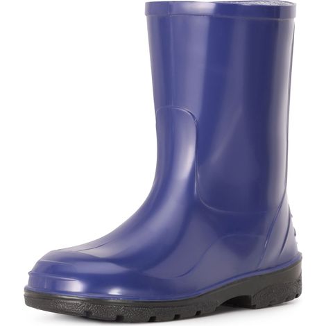 Ladeheid Chaussures en Caoutchouc imperméables Hautes pour Enfants - Bottes de Pluie pour garçons et Filles LA-939 (Bleu-2, 29 EU)