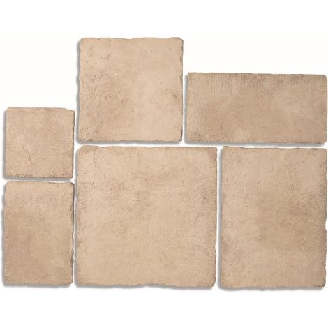 Pack de Losas Pedraza - 60 piezas en seis formatos listas para combinar - Pack de 60 losas · 6 formatos - Unidad - Caliza (1/5)