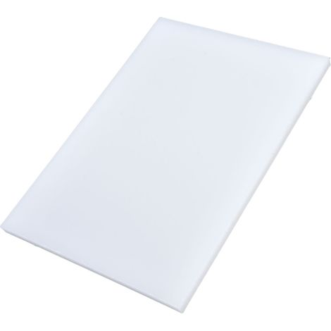 Plaque de découpe et d'estampage en plastique blanc pour le travail du cuir (DIY), 140 x 120 x 15 mm (1/5)