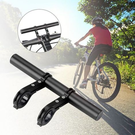 1 pièce Cadre d'extension de guidon, double support en aluminium + tige carbone, 200 mm, pour vélo urbain et loisir (1/4)