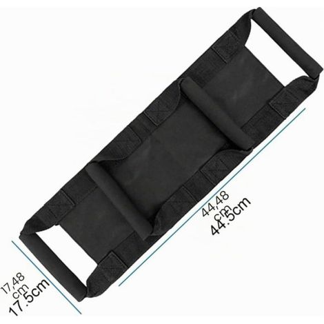 Ceinture Sécurité Moto - Sangle Réglable pour Passager Arrière - Tissu Oxford 600D - 44,5 x 17,5 cm - 1 Pièce (1/5)