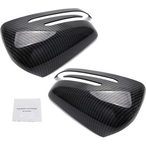 Car modification compatible with Mercedes-Benz W205 X253 W213 W222 rearview mirror cover/reversing mirror protector - carbon fiber - one pair (1/4)