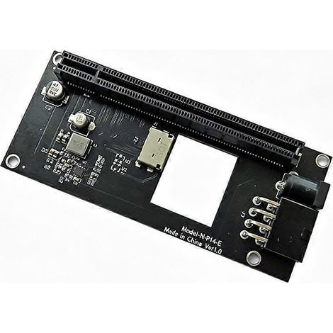 Oculink SFF-8612 zu PCIe x4 x16 GPU-Adapterkarte, 12V DC-Stromversorgung, PCIe 4.0- und 3.0-kompatibel, SSF-8611 4i-Kabel (1/5)