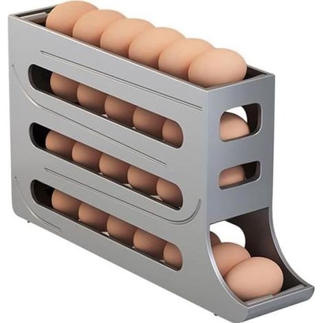 Distributeur d\'œufs - MARQUE - 4 niveaux - PP de haute qualité - Rangement efficace - Design compact-Ywey (1/4)