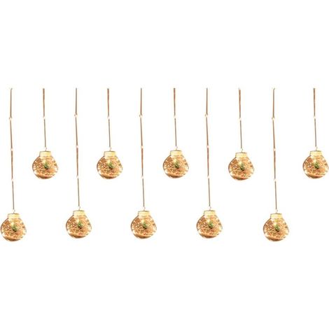 Rideau à LED pour Sapin de Noël avec Boules Souhaits, Décoration les Vacances, Guirlande Lumineuse (1/4)