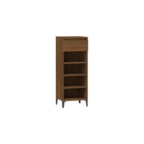Étagère à chaussures Chêne marron 40x36x105 Bois ingénierie (1/5)