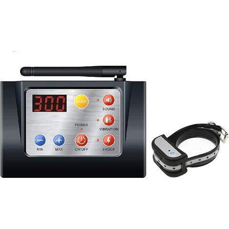 Système de clôture électronique sans Fil pour Chien de Compagnie 2 en 1 et Collier de Dressage pour Chien Bip Choc Vibration Formation et Fonction de clôture pour 1chien (1/5)