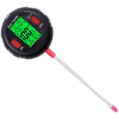 5-in-1-Digital-Bodentester – pH-Meter, Sonnenlicht, Temperatur, Feuchtigkeitsmesser für die Rasenpflege