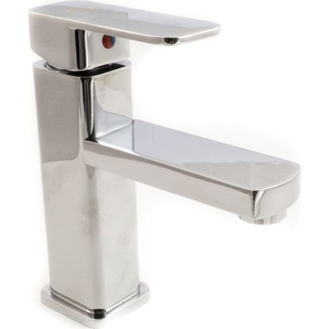 Trade Shop - Grifo Monomando Cromado Para Lavabo De Baño Completo Con Kit De Montaje Jh8801 - (1/3)