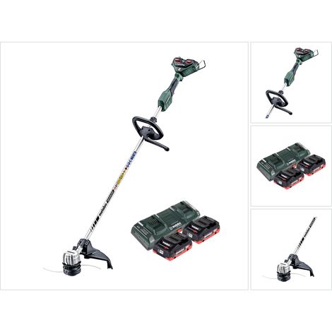 Metabo FSD 36-18 LTX BL 40 Decespugliatore a batteria 36 V ( 2x 18 V ) impugnatura rotonda brushless + 2x batteria 4,0 Ah + doppio caricatore