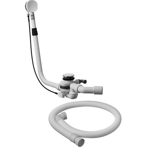 Duravit Ab-und Überlaufgarnitur, mit Bodenzulauf, chrom, (1/5)