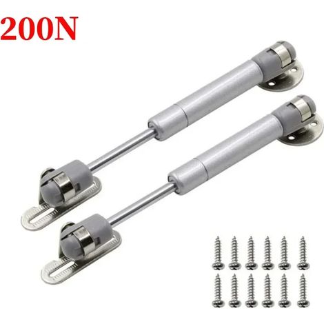 (2 pièces 200 N) Vérins à gaz pour charnières de placard, support de levage à âme en cuivre pour portes de placards de cuisine, barre de support hydraulique (1/5)