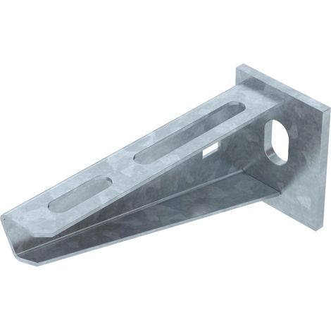 OBO Bettermann Voladizo de pared y poste con placa de cabeza soldada B110mm Acero cincado por inmersión en caliente, 6420656