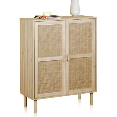 Armario bajo Made Pino - Rattan (ancho) x 110cm (alto) (1/5)