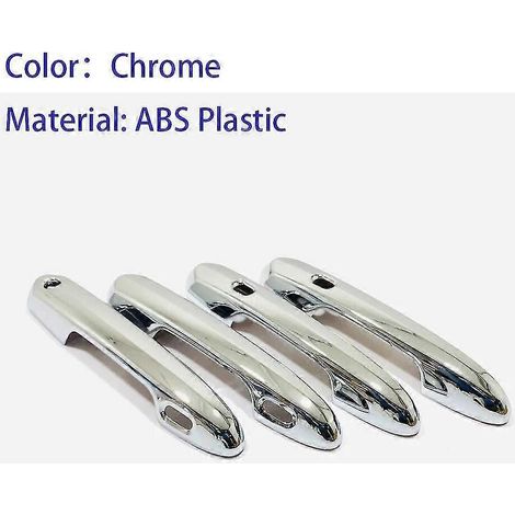 Türgriffabdeckungen außen, Zierleisten, Armlehnen, Handlauf, ABS/Edelstahl, 4-teilig, für Toyota Sienna 2022, 2023 – ABS-Chrom