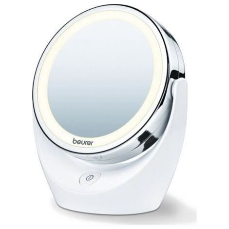(Blanc et é)BEURER BS 49 - Miroir grossissant x5 cosmétique rotatif avec lumière LED (1/4)