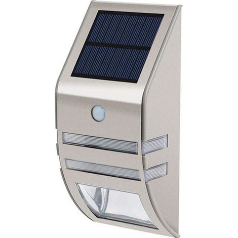 Lampes solaires d'extérieur étanches à détection de mouvement, Acier inoxydable, Appliques murales d'extérieur, Idéales pour les (1/5)