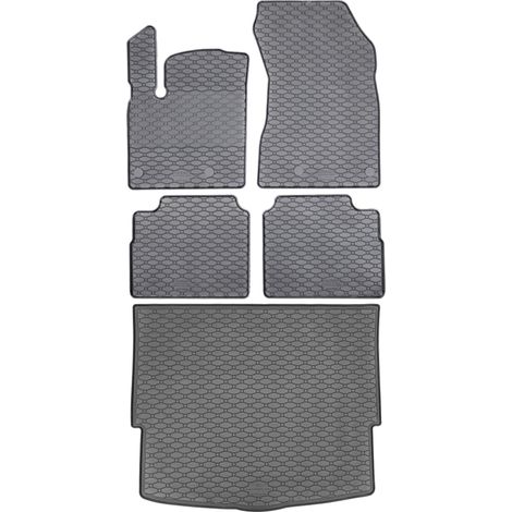 Set di tappetini in gomma per auto e tappetino per bagagliaio per Nissan X-Trail T33 SUV dal gennaio 2022