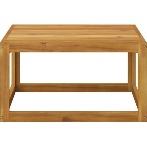 INLIFE Table basse 68x68x29 cm Bois d'acacia solide (1/5)