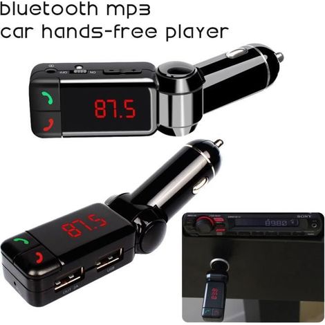 Émetteur FM - Bluetooth - Kit sans fil - Chargeur USB - Lecteur MP3 - Haut-parleur (1/4)