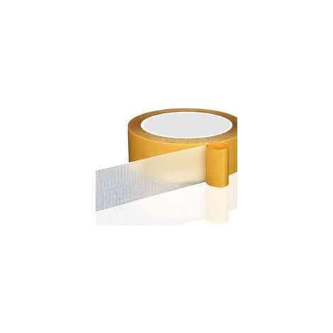 Lot de 2 Rubans Adhésifs Double Face Extra Forts, Bande Ultra Résistante pour Tapis et Tableaux, Fixation Sans Percer, 20mm x 5m (1/4)