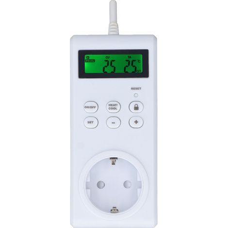 Eosnow Sortie de Thermostat sans fil, Programmable, régulateur de température automatique, interrupteur, prise ue, 230V (1/5)