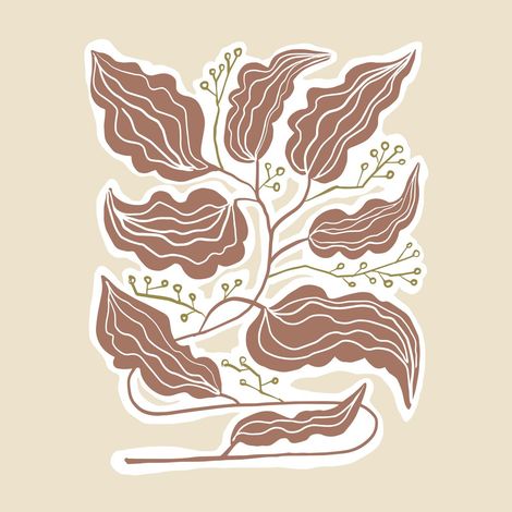 Tableau sur verre branches organiques abstraites 30x30 cm - Impression sur Verre - Image HD  imprimée sur Verre - Tableau mural décoratif en verre - Finition Brillante - Fabriqué en France (1/5)