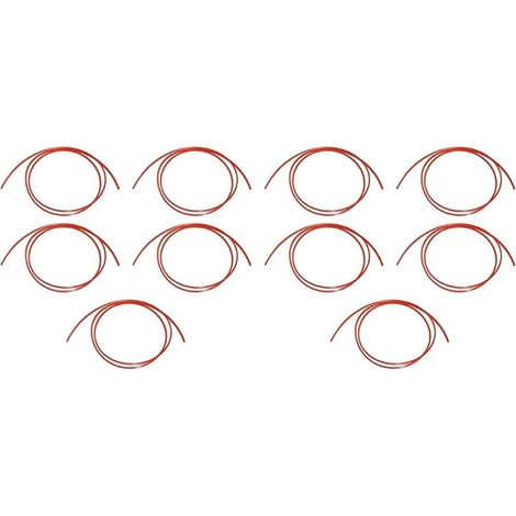 Cordon d'alimentation pour têtes de tondeuse à gazon, 2 x 4 mm de diamètre, 2 mètres de long, compatible avec diverses lames de tondeuse à gazon pour un fonctionnement fiable (5 pièces) (1/5)