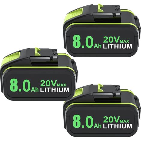 Batterie, 8000mAh Kapazität, kompatibel mit mehreren Modellen, 3 Batterien (1/2)
