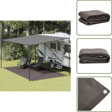 Tappeto per veranda - vidaXL Tappeto da Tenda 300x500 cm Antracite - Tappeto per patio