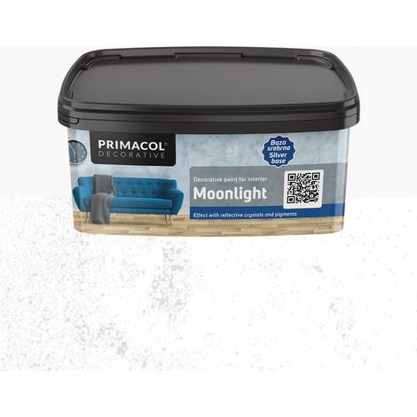 Primacol Moonlight Peinture Décorative Effet Lunaire Intérieure – D00 Base Argentée