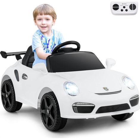 Conduite facile, voiture électrique enfant Porsche 12V avec télécommande parentale et démarrage progressif (1/5)
