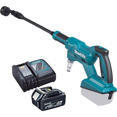 Makita DHW180 LXT 18V Cordless Pressure Washer 5 In 1 Nozzle + 5.0Ah Battery Kit