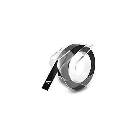 DYMO 520109 nastro per etichettatrice Bianco su nero