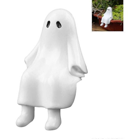 Halloween-Dekorationen mit niedlichen Geistern aus Kunstharz, entzückende Geisterfiguren. (1/5)