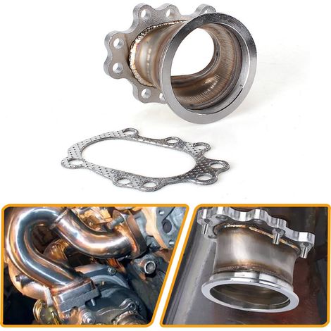 Automotive aftermarket parts 3-inch turbocharger 8-hole flange base with gasket for T25/T28 (1/5)