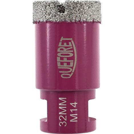 Foret Diamant pour Carrelage 32mm x M14 - Trépan de Forage pour Céramique Porcelaine Marbre Granit pour Meuleuse d'Angle (1/5)