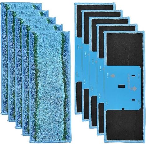 Paquete de 10 paños de limpieza de microfibra para iRobot Braava Jet M6 (M6134), productos de limpieza y accesorios (1/4)
