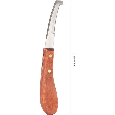 Couteau D'équarrissage Double Tranchant pour Sabot de Cheval Outil de Soins Équin Droit - KZQ (1/5)